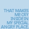 vae: (Leverage: text: cry in my angry place)