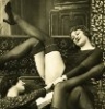 highlyeccentric: Vintage photo: two partially-dressed women laughing (Giiiirlfriends (mucking about))
