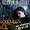 archangelbeth: The book cover of Rosemary and Rue, with author, title, and due-date (Rosemary&Rue(elf))