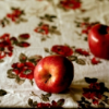 mezzanine: (apple on the tablecloth)