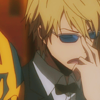 shizuo_heiwajima: (Annoyance // Pushing up glasses)