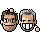 jdpfic_mod: animated smiley of jack ruffling daniel's hair (ruffle)