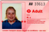 redbird: London travelcard showing my face (travelcard)