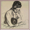 breastfeeding: Drawing by Cassatt of a woman breastfeeding (Default)