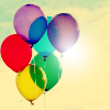 lifesnotasong: (Rainbow balloons)