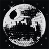 striped: Disco ball Death Star (disco death star)
