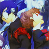 fools_journey: (smiling back to back with minako)