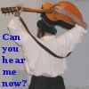 ext_45850: guitarist seen from behind, playing acoustic guitar behind head, with legend, "Can you hear me now?" (Default)
