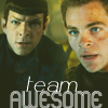 elina: (Kirk + Spock = Team AWESOME)