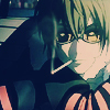 quicksavensmoke: cancerrr, hope you don't mind me smoking in your face. orange tinted world. red and black. can be serious. (lone : contemplate the world)