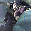 fallen_stage: worm's eye view of Kuja sitting on a silver dragon (How express and admirable)