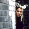 sfaith: Bunny girl is pensive (Pensive Bridget B/W)