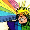 hueisthisguy: Rainbow Raider sending a blast of rainbows from his goggles (TASTE THE RAINBOW JERKFACE)