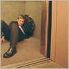 forthwritten: person lying slumped in a lift (can you do it to yourself?)