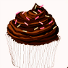 wendelah1: a chocolate cupcake with sprinkles (fancake)