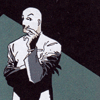 exceptfebruary: Calendar Man stands simply, playing with his lip (I Am Aware)