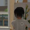 eien_herrison: Samantha Spellthorne, a sim from Cresdale, painting with a view out of a house window (Samantha Spellthorne)