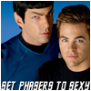 blueraccoon: (kirk spock sexy phasers)