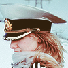 ollipop: b/w photo of woman in Navy captain's hat (Default)