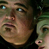 thingswithwings: Doc and Rebecca snuggled together, Doc looks apprehensive (alcatraz - doc rebecca snuggle-worry)