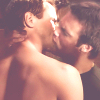 paian: Daniel sucking on Jack's chin (jd naked taste by magnavox_23)