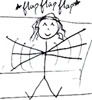 pipisafoat: a stick figure with curly hair (it's schneider from rammstein okay) flapping his arms happily (*flapflapflap*)
