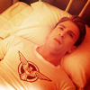 theleaveswant: Steve (Chris Evans) in Captain America lying on a bed looking up, stressedly (Steve oh jeez)