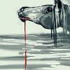 eachusiage: Horse with blood dribbling from its mouth (Default)