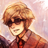 knightime: Art by lazili (a peaceful smile)
