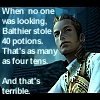 lynndyre: Balthier stole 40 potions, and that's terrible. (Balthier terrible)