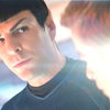 ladyvyola: Spock 2.0 gives Kirk the look (what illogical fuckery is this?)