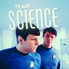 st_aurafina: Spock and Bones with science faces (Star Trek: Team Science)