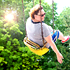 lauramcewan: This is me on a Wave Swing at Rose Festival (Me on a swing)