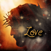 kerravonsen: from "The Passion", Christ's head with crown of thorns: "Love" (Christ)