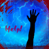 kerravonsen: hand stretching up: "Help!" (Help!)