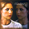 kerravonsen: Buffy facing a mirror image of herself: "Shadow Self" (Buffy)