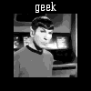 kerravonsen: animated sequence of geeks with the word "geek" around them (geek-anim)