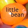 kass: jelly beans, one of which is labeled "little bean" (little bean)
