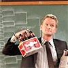 healingmirth: Neil Patrick Harris as Barney with a six-pack of beer (NPH)