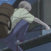 mariseth: Natsume climbs out of his window. (climb // natsume)