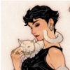 gotthecanary: (selina - with a kitty)