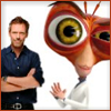 highlander_ii: Hugh Laurie standing next to Dr. Cockroad ([Dr. Cockroach] with Hugh)