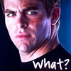 amadi: Captain Kirk (actor Chris Pine) with the legend What? (What?)