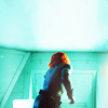 daphnie_1: Natasha, kicking ass, turned away against a green background. (Marvel | Natasha | My Own Women)