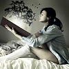 adultreadersofyalit: girl reading a book out of which a tree is appearing (reading)