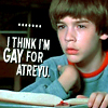 analoguechild: Bastian reading the Never Ending Story. Text says: "I think I'm GAY for Atreyu." (made me think / think I'm gay?)