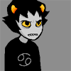 almostexclusivelyornery: Karkat with a slightly impatient ornery expression. (SO WHAT.)