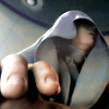 fallenemperor: upward shot of Rufus ShinRa sitting in his wheelchair with cloth draped over him (tricks up his sleeve)