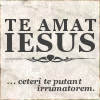 konsectatrix: text that reads "TE AMAT IESUS ...ceteri te putant irrumatorem." ("Jesus loves you but everyone else think)