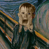 ladymirth: mccauley culkin's scream-face superimposed on The Scream (home alone scream)